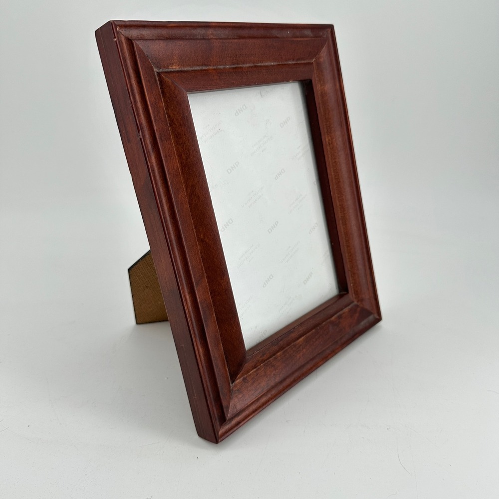 Kohls Dark Wood Beveled 5x7 Picture Frame Espresso Mahogany Finish Tabletop Wall
